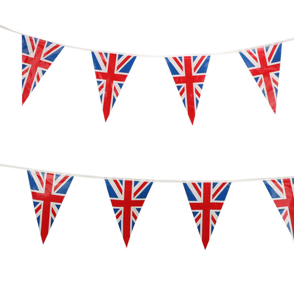 (Union Jack 33ft 10M) Union Jack, Pride, Welsh Bunting Flag Party Decor