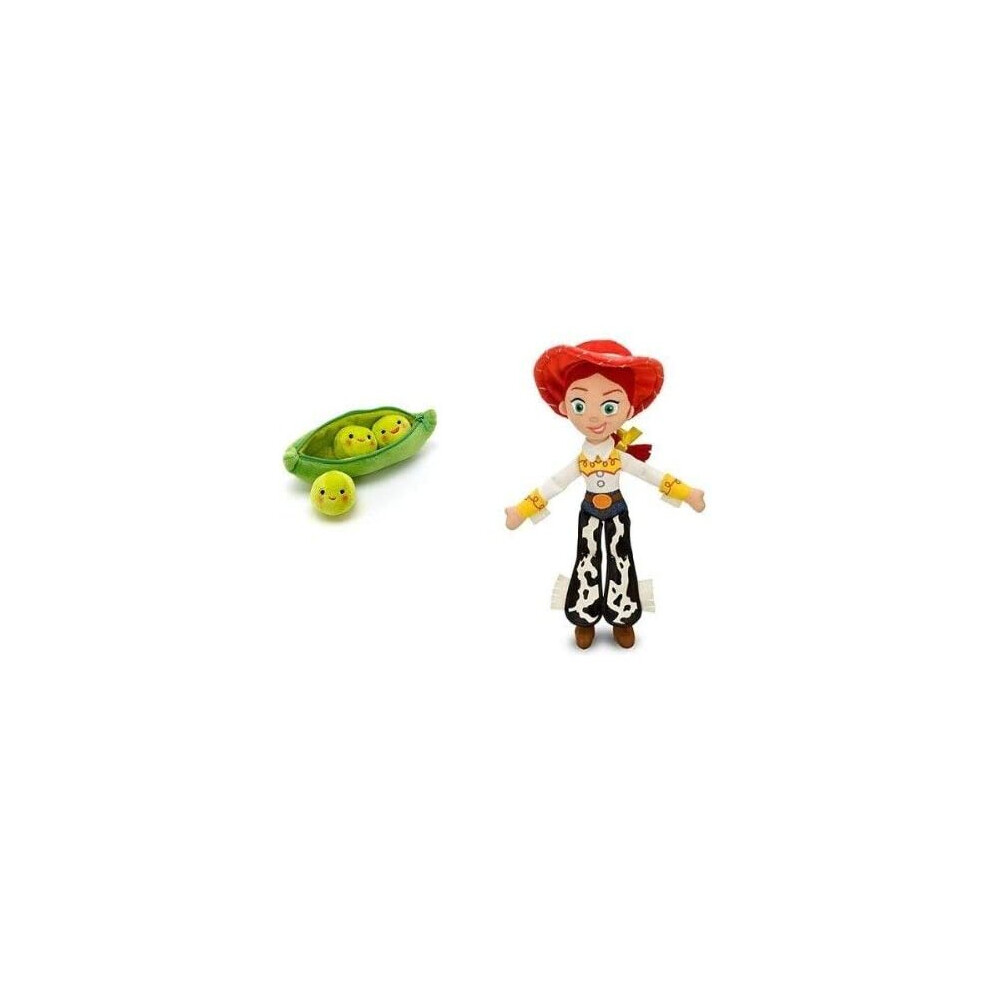Disney Peas In A Pod & Jessie Mini Bean Bag Soft Plush Bundle Set Of 2