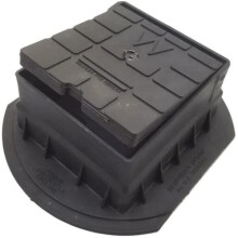 Stopcock Water Meter Box with Hinged Lid - 5.5 x 5 in Polycarbonate, Made in Britain, British Standard Approved (70040590)