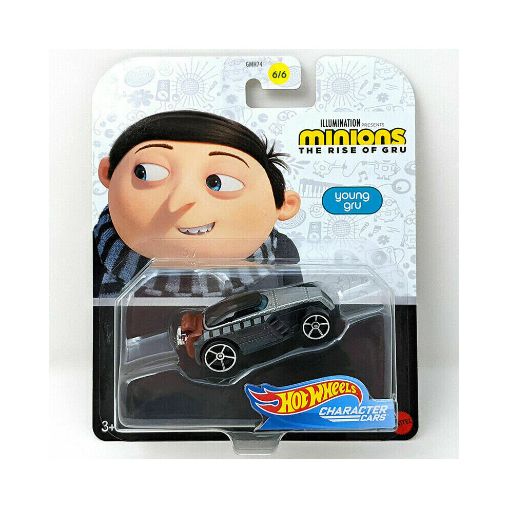 (Young Gru) Hot Wheels Diecast Car Minions The Rise of Gru