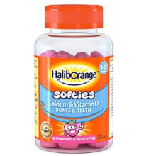 Haliborange Softies Calcium & Vitamin D - 60 Strawberry Flavour
