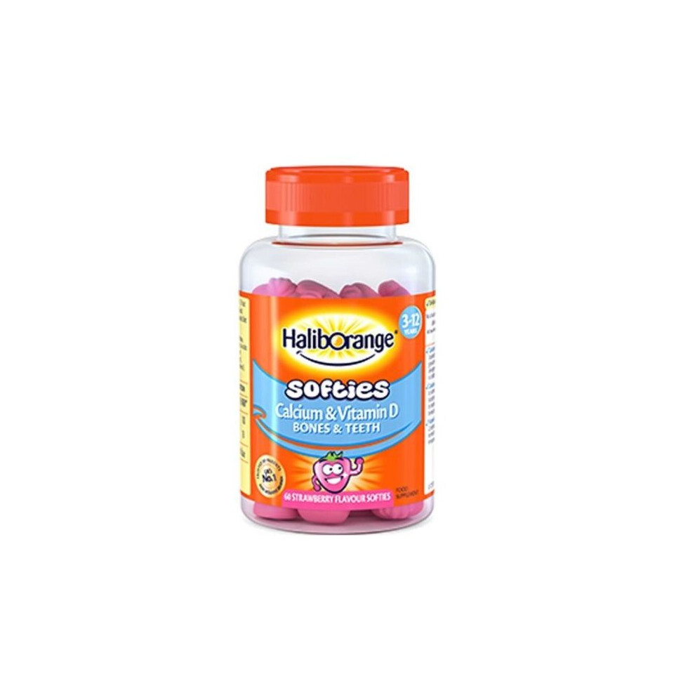 Haliborange Softies Calcium & Vitamin D - 60 Strawberry Flavour