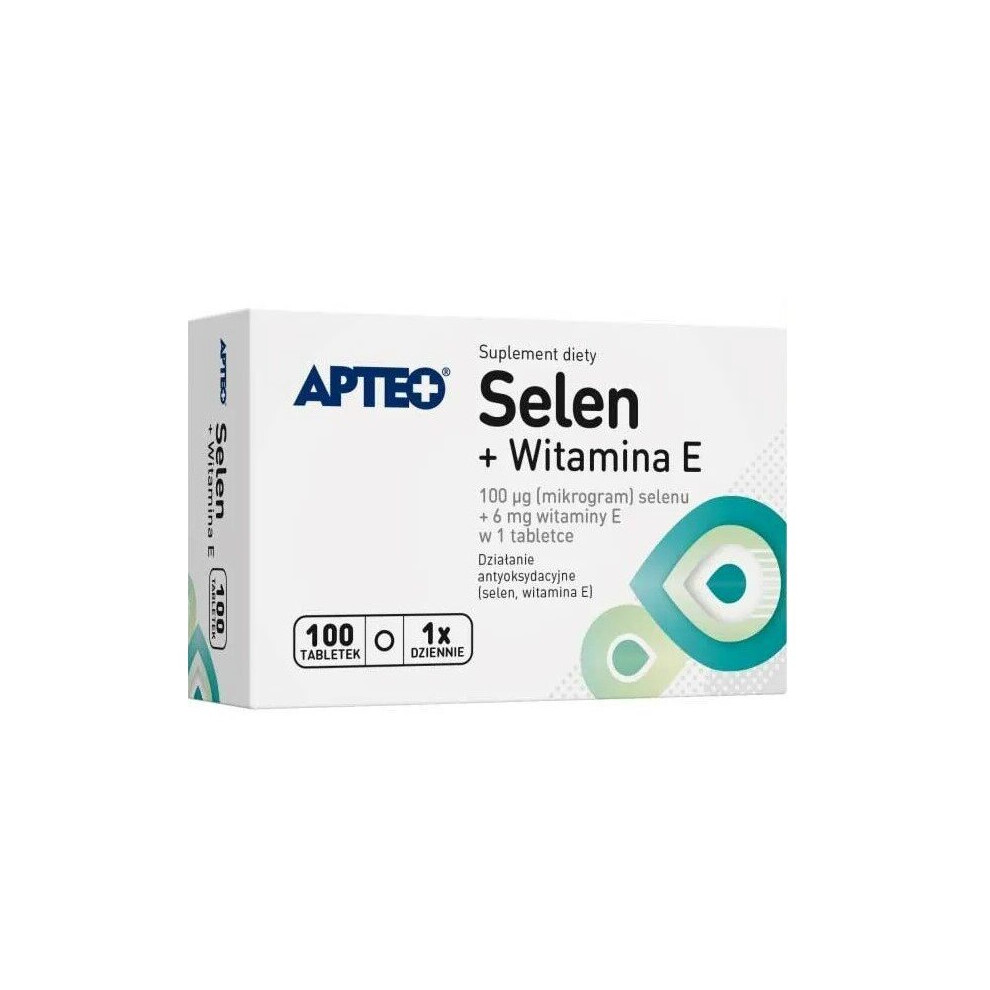 Sklep Polski Apteo Selen Z Wit E 100 Tabs Selenium Vitamin E Antioxidant Naturell Selenium