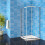 AICA (800x800mm) Quadrant Shower Enclosure Glass Screen Door 1