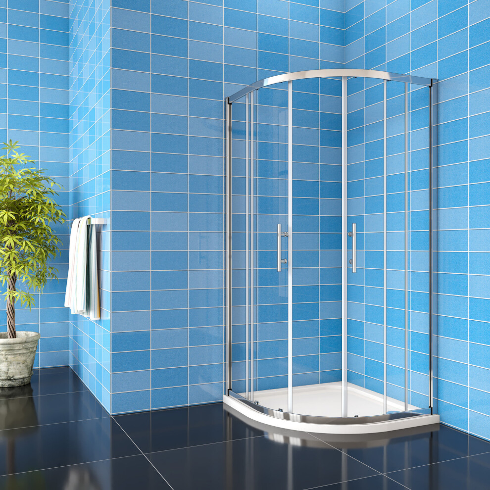 Aica (800X800mm) Quadrant Shower Enclosure Glass Screen Door