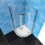 AICA (800x800mm) Quadrant Shower Enclosure Glass Screen Door 4