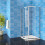 AICA (800x800mm) Quadrant Shower Enclosure Glass Screen Door 5