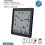 Radio Control Large LCD  Digital Analog  Style Wall Clock ( Black ) 4