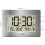 Radio Controlled LCD Wall Mountable and Desk Clock ( Silver ) 3