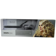 Babyliss Pro Ceramic Dial A Heat Hair Tongs with 25 Heat Settings Curler Wand (BLACK)