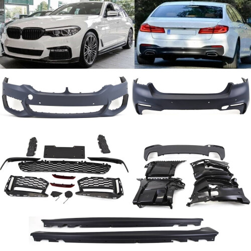 BMW 5 G30 M Performance Style Full Body Kit Front Rear Bumper Diffuser Side Skirt New 1