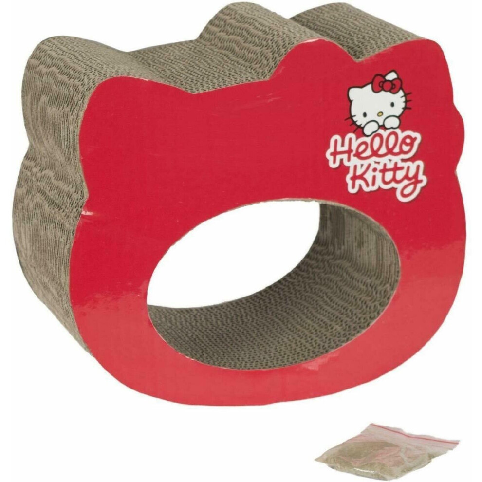 Hello Kitty Scratchastic Cardboard Cat Kitten Furniture Scratcher Post Board