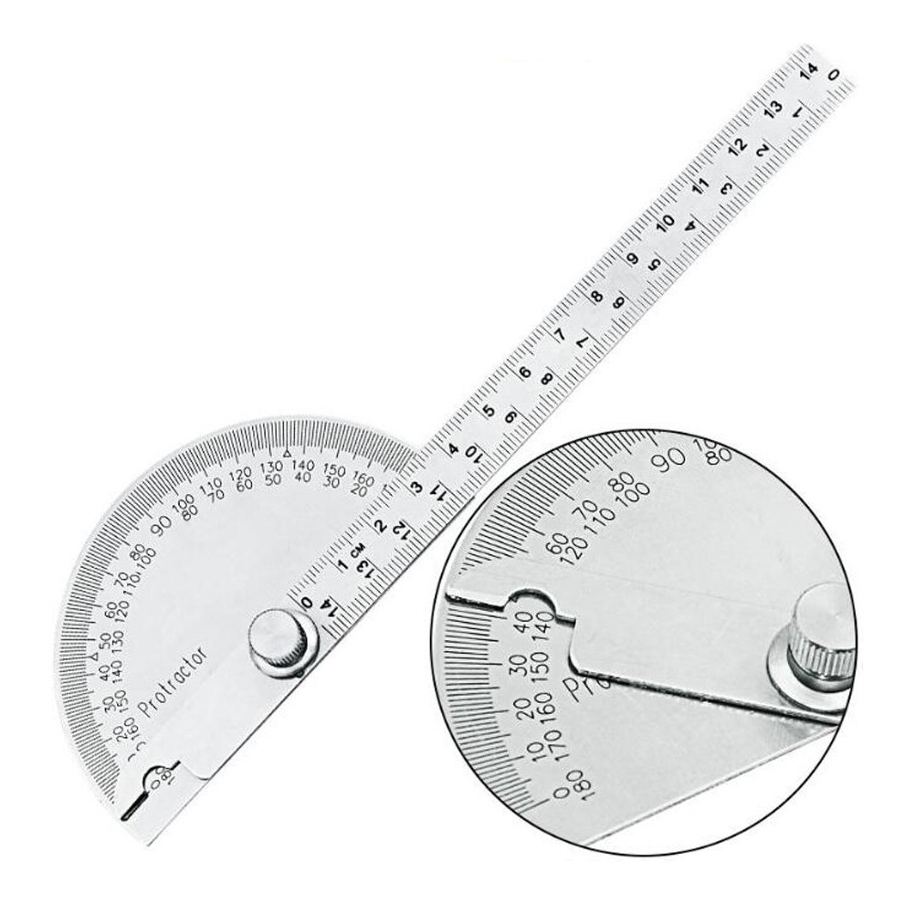 180 Degree Protractor Angle Finder Ruler Caliper Measuring Tool Woodworking 789490936081