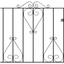 (991mm Gap X 914mm High) Classic Scroll Metal Garden Gate 914mm High