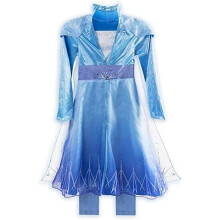 Disney Elsa Travel Costume for Girls Frozen 2, Size 5/6 Blue