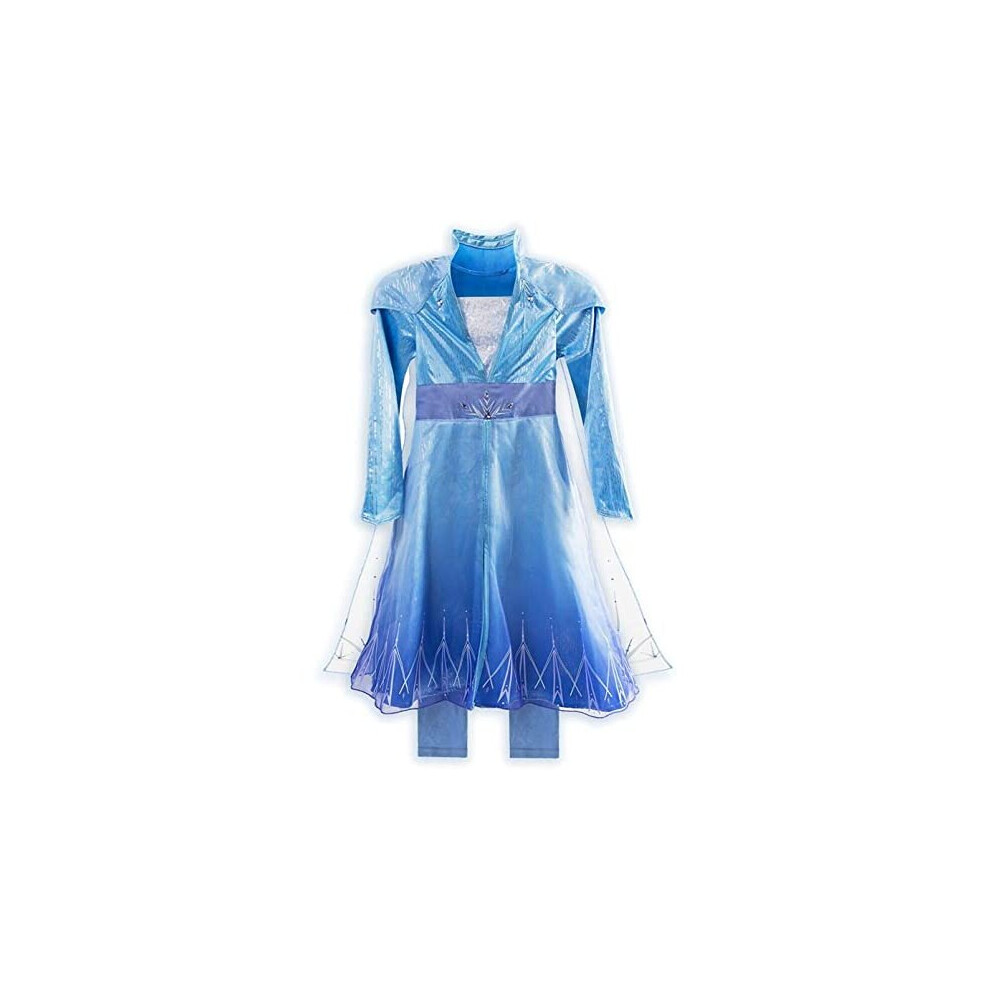 Disney Elsa Travel Costume for Girls  Frozen 2, Size 5/6 Blue