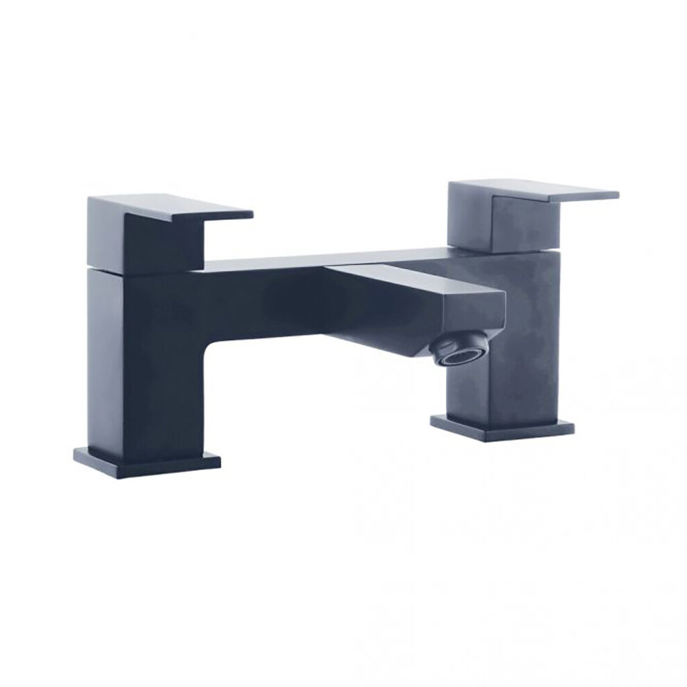 Modern Bathroom Bath Filler Mixer Tap (Form) Matt Black 5060966970149