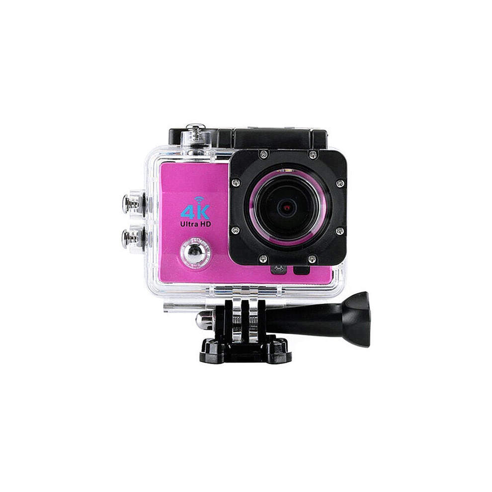 (Pink) Sports Action Camera DV Wifi 4K 2.7K 2 Inch Screen 170 Degree Wide Angle Lens