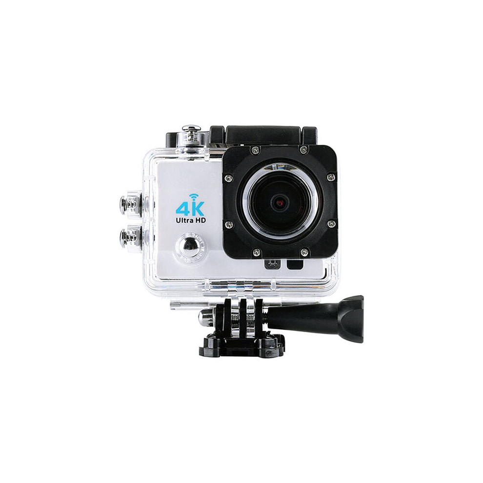 (White) Sports Action Camera DV Wifi 4K 2.7K 2 Inch Screen 170 Degree Wide Angle Lens