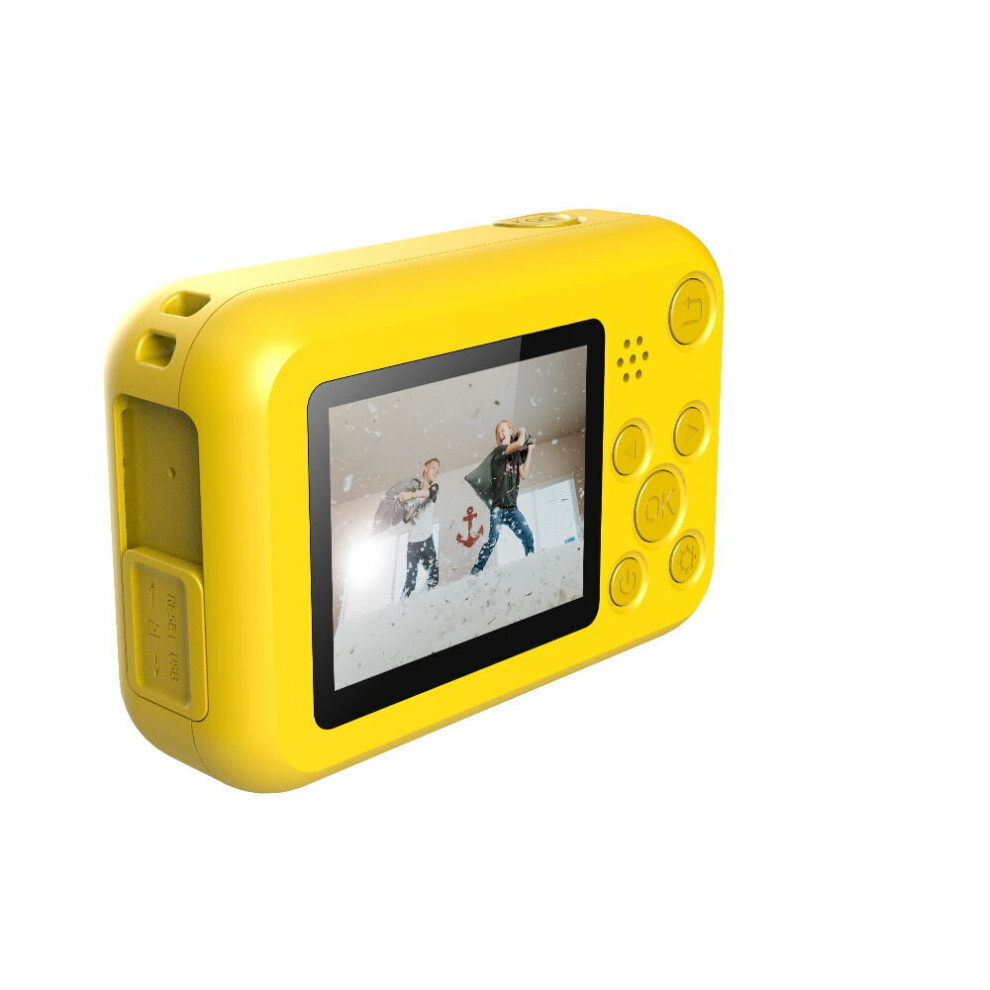 (Yellow) Video Recording Photo Shooting Frame Kids 1080P Sport Camera