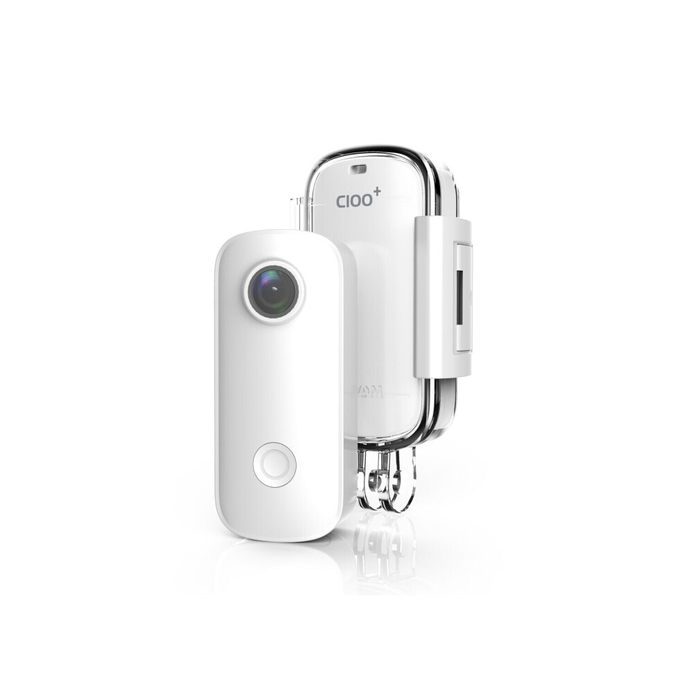 (White) WiFi 2.4GHz 2K HD Mini Thumb Camera H.265 Waterproof Case Action Sport DV Camcorder Free Hands Cam