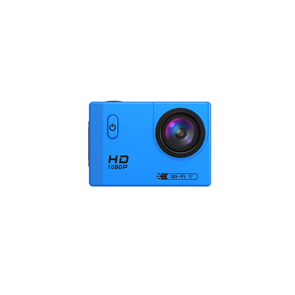 (Blue) Wifi HD 1080P Wide Angle 170 Degree Waterproof Sportscamera