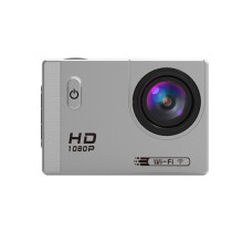 (Silver) Wifi HD 1080P Wide Angle 170 Degree Waterproof Sportscamera