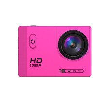 (Pink) Wifi HD 1080P Wide Angle 170 Degree Waterproof Sportscamera