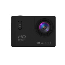 (Black) Wifi HD 1080P Wide Angle 170 Degree Waterproof Sportscamera