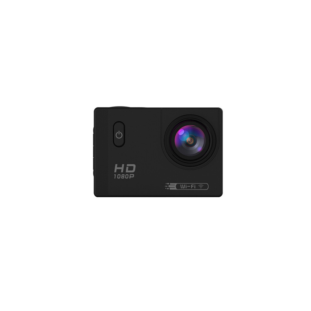 (Black) Wifi HD 1080P Wide Angle 170 Degree Waterproof Sportscamera