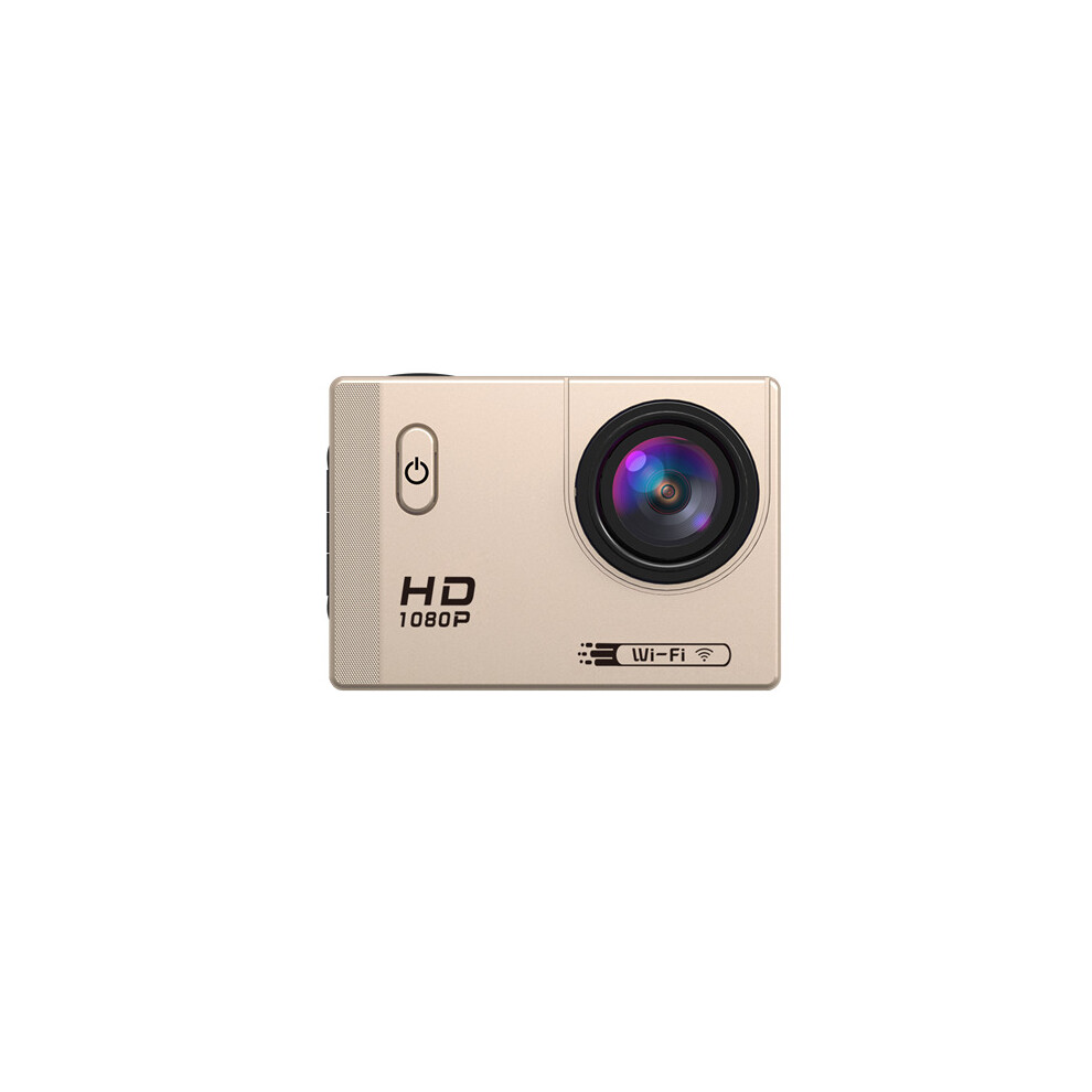 (Gold) Wifi HD 1080P Wide Angle 170 Degree Waterproof Sportscamera