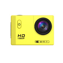 (Yellow) Wifi HD 1080P Wide Angle 170 Degree Waterproof Sportscamera
