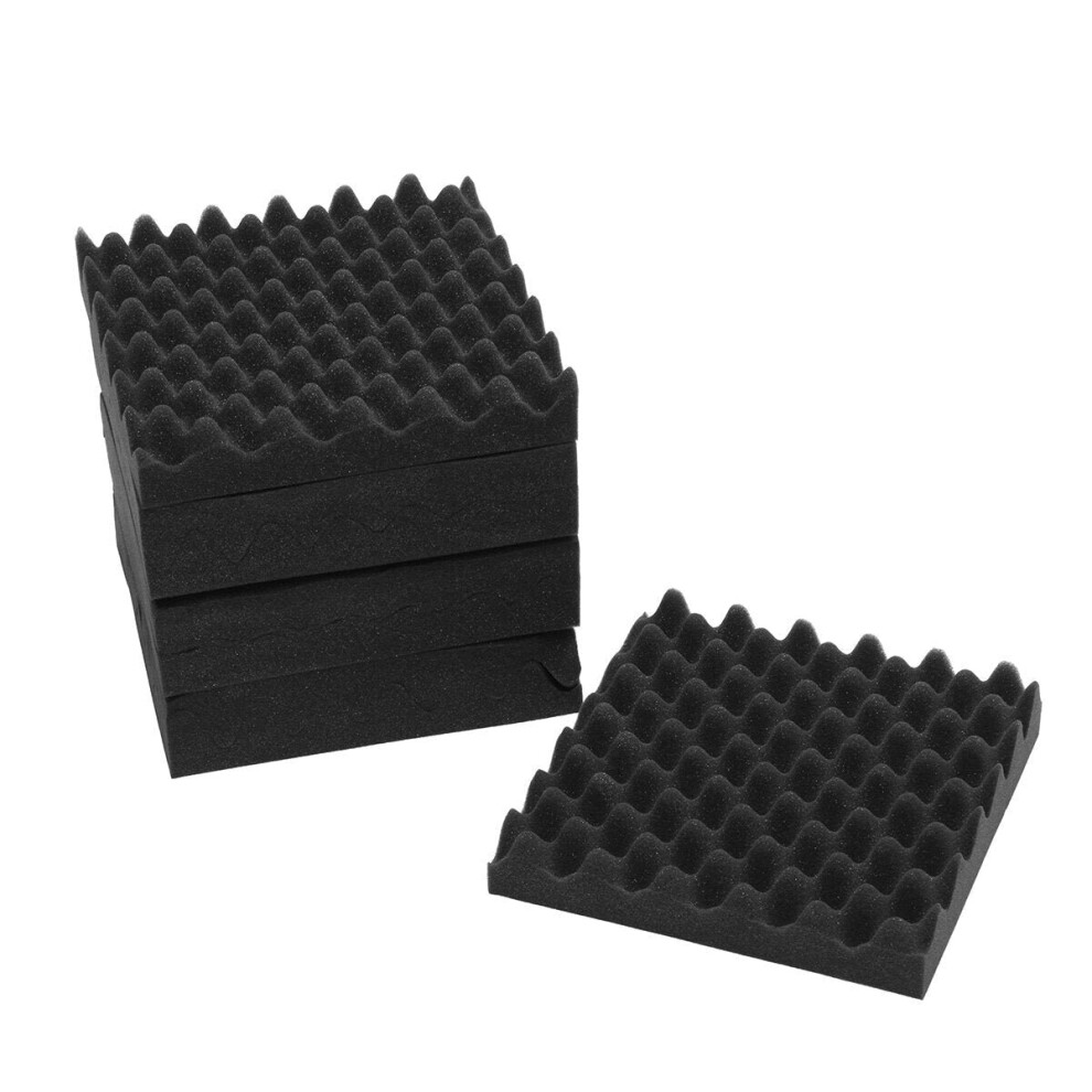 8PCS 12x12x2.5'' Acoustic Sound Studio Soundproof Foam Egg Crate Foam Wall Tile