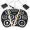 Portable Electronic Roll Up Drum Set Kit 9 Silicon Pad for Beginner 1