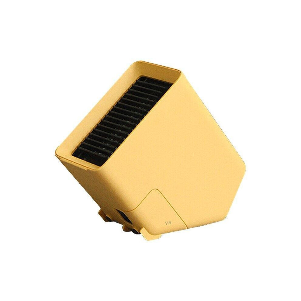 (Yellow) Electric Heater 50 Dual Angle Adjustment Desktop Ground Usage 2 Gears Touch Control PTC Ceramic Heating for Office Home Drom-DD