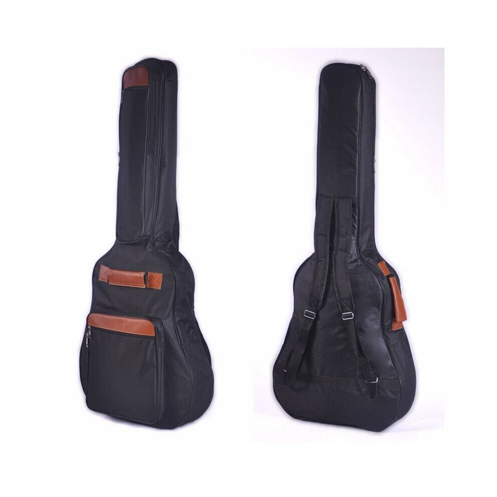 (41) 40/41 Inch Thickened 8mm Double Shoulder Straps Padded Oxford Fabric Waterproof Acoustic Guitar Bag