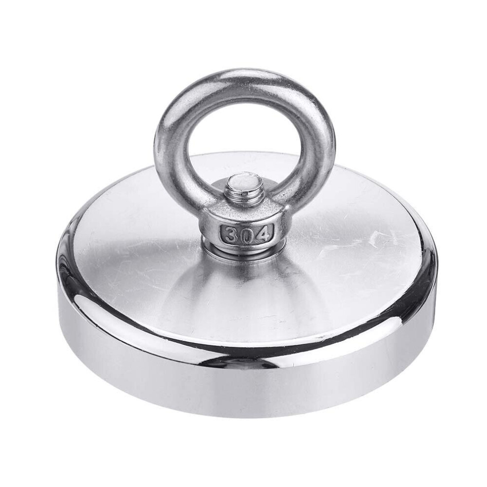 D90mm 400Kg Neodymium Recovery Magnet Strong Hook Diving Rope For Detecting Metal Treasure 3654657492526