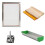 Screen Printing Tools Kit with Aluminum Frame Hinge Clamp Emulsion Coater Squeegee 1