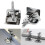 Screen Printing Tools Kit with Aluminum Frame Hinge Clamp Emulsion Coater Squeegee 9