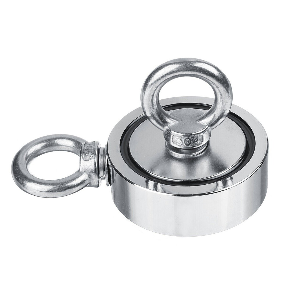 (10M) 400KG Double Side Strong Recovery Magnet Fishing Salvage Tool w/ 10/20M Rope And Gloves