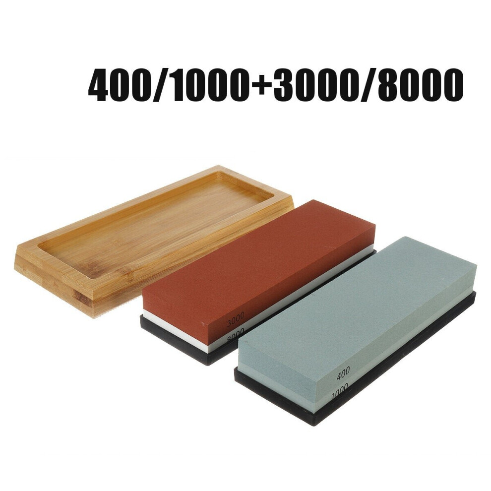 (A+B Each 5Pcs) 400/1000 400/1000 3000/8000 Grit Sharpening Whetstone Doublesided Sharpener Set