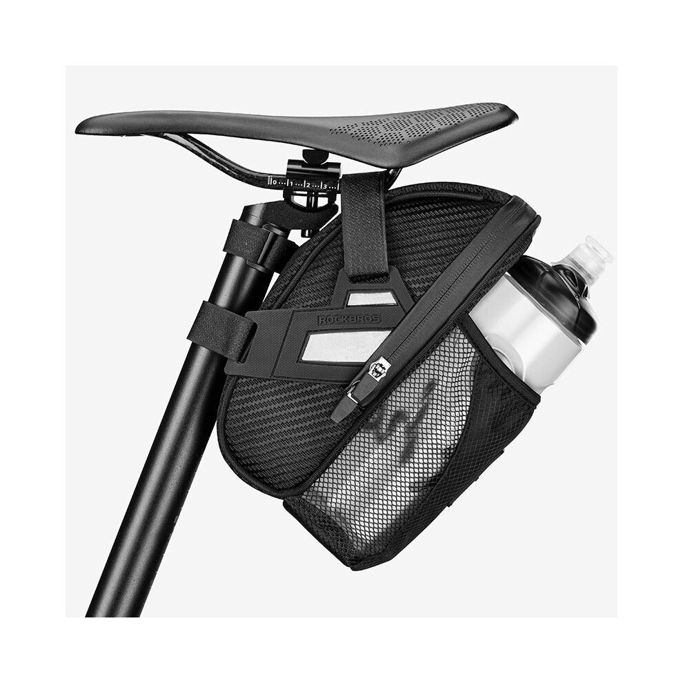 Photos - Bike Bag GreenZech Bicycle Double Zipper Reflective Capacity Water Tail Bag Bottle Pocket 