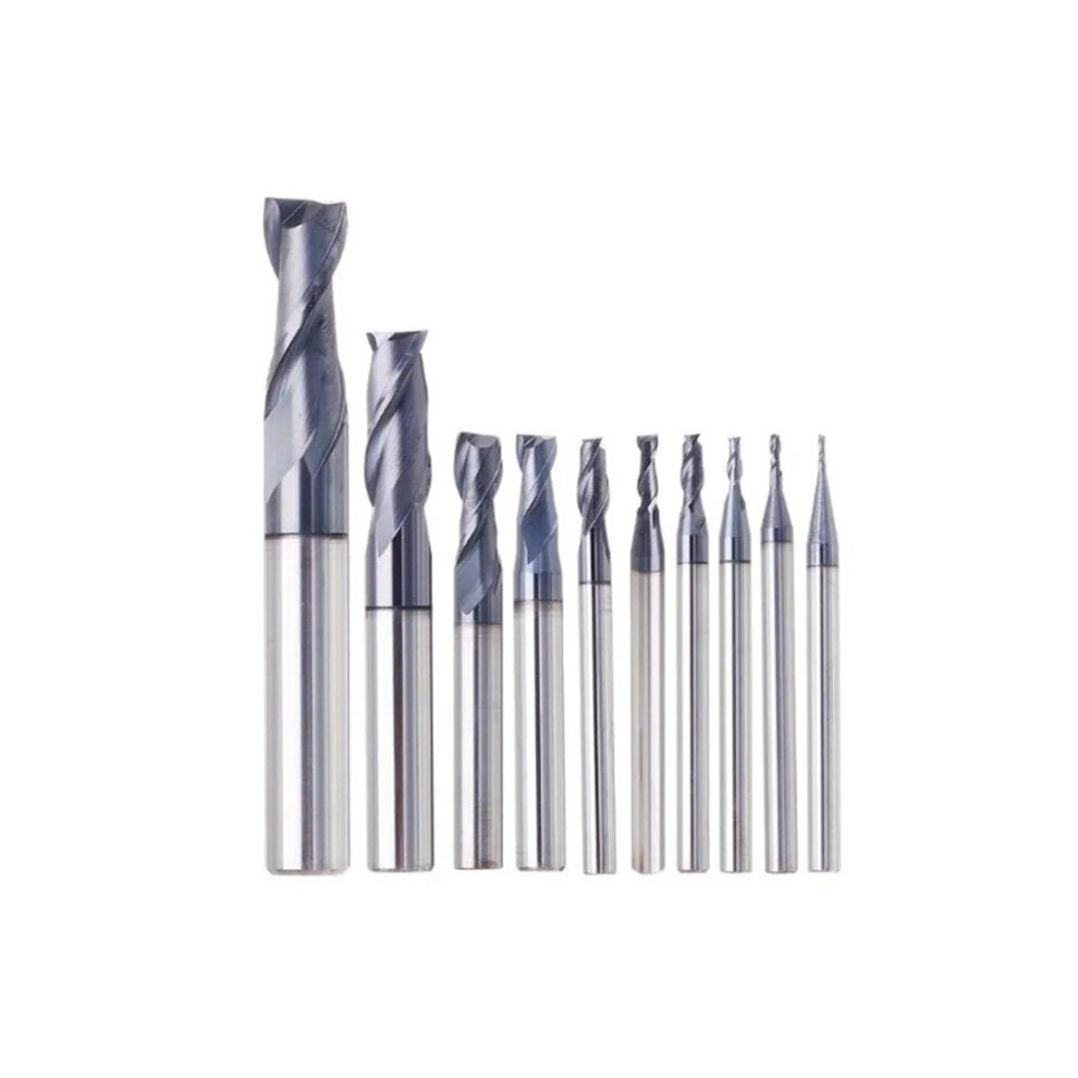 () 1-20mm 2 Flute End Mill HRC50 Tungsten Steel TiAIN Coat Milling Cutter For CNC Machine-image-OPC-P97HSFQ-NEW