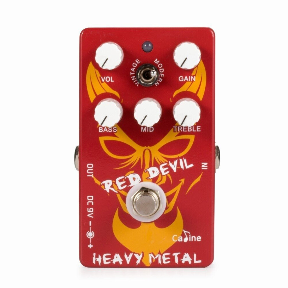 Heavy Metal Guitar Pedal Aluminum Alloy Housing Red Devil Delay Pedal True Bypass Design Guitar Accessories