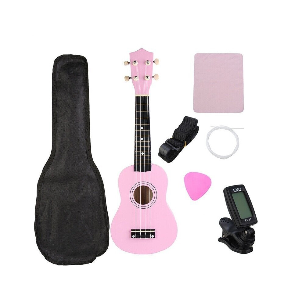 21 Inch Economic Soprano Ukulele Uke Musical Instrument With Gig bag Strings Tuner