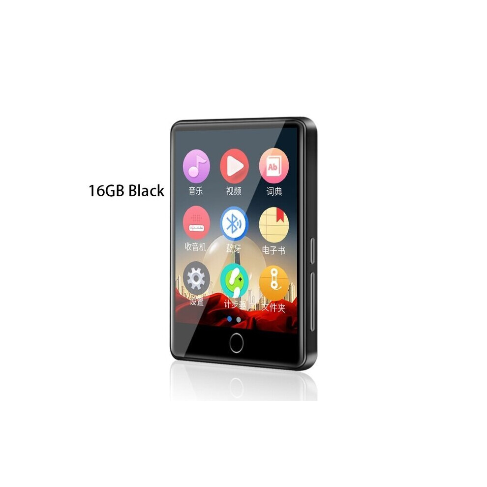 (16GB) 2.8 Inch Screen 8GB 16GB  Metal Bluetooth 5.0 MP3 Player Built-in Speaker with E-Book Recording Radio Video Pedometer