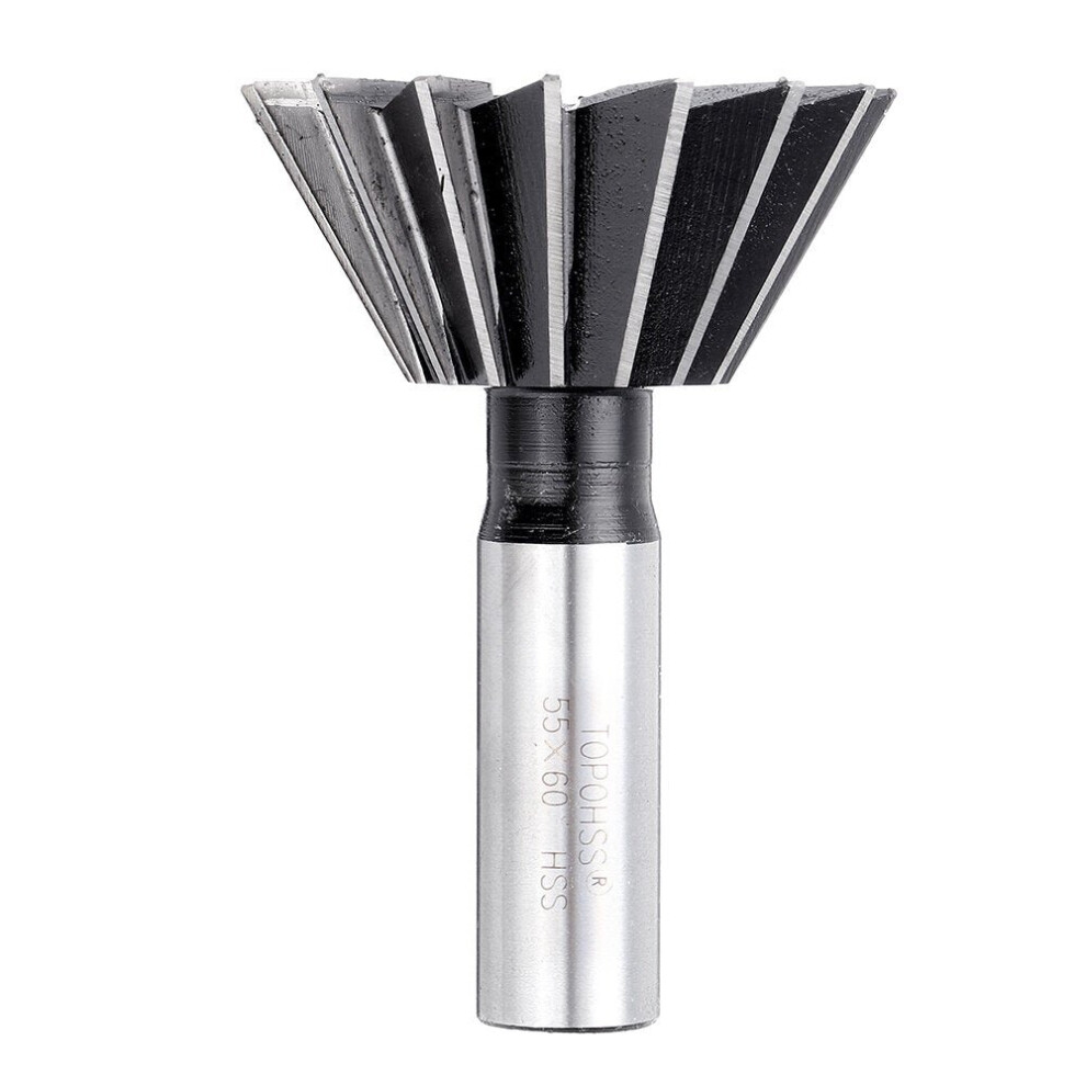 () 60 Degree 40-60Mm Hss Straight Shank Dovetail Groove Slot Milling Cutter End Mill Cnc Bit 3654659295248