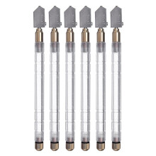 6Pcs TOYO Glass Cutter TC-17 Plastic Handle Straight Cutting Tool Self-oiling