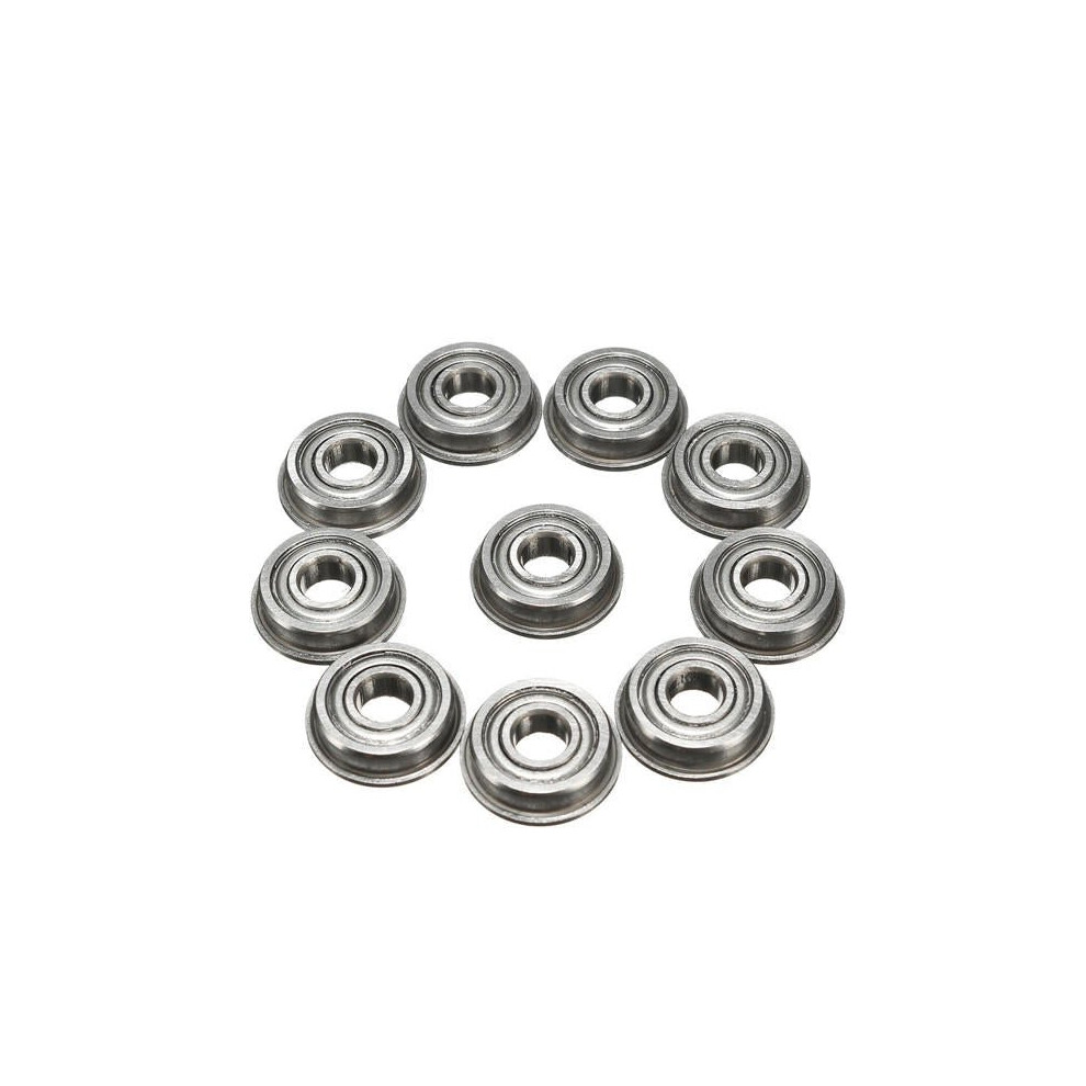 10Pcs 5Mmx13mmx4mm Double Shielded Flanged Ball Bearing 3654659392039
