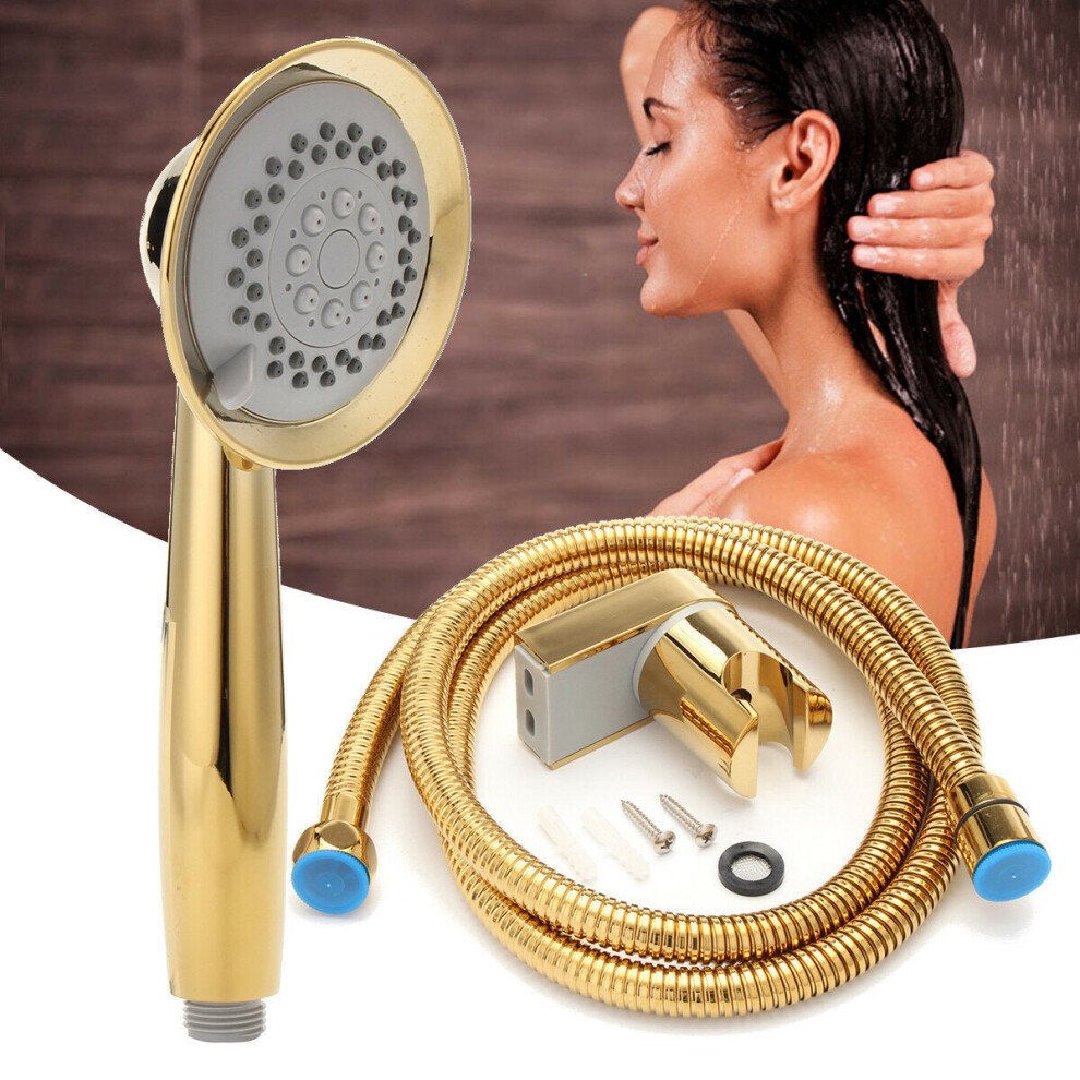 3 Function Shower Head Handheld With 1.5 Metre Hose Water Saving Bracket